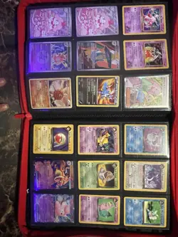Pokemon TCG Binder Lot - Pikachu, Charizard, Mewtwo, Eevee, Mixed Cards - Image 3