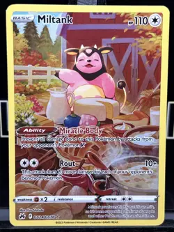 Pokemon Card Miltank GG24/GG70 Galarian Gallery Crown Zenith Near Mint - Image 3