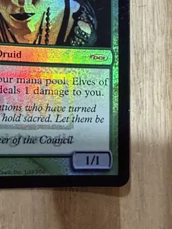Awesome Magic The Gathering MTG Card Elves Of Deep Shadow Foil FNM Promo Exe/LP - Image 4