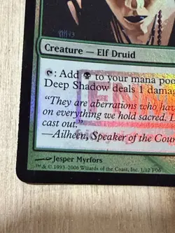 Awesome Magic The Gathering MTG Card Elves Of Deep Shadow Foil FNM Promo Exe/LP - Image 5