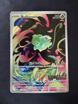 Pokemon TCG Bulbasaur Mega Evolution Stamped Holo Card 133/132 - Image 1