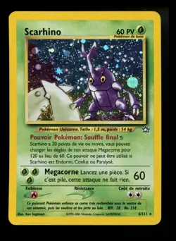 ITALIAN Heracross 6/111 Neo Genesis 2001 Holo Rare WOTC Pokemon Card Scarhino - Image 1