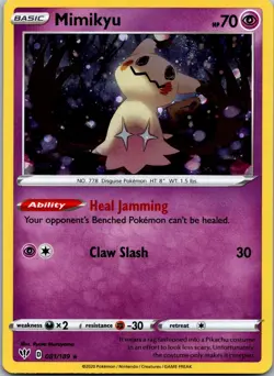 Mimikyu - (Cosmos Holo) 081/189 Miscellaneous Cards & Products Promo Holo NM - Image 1
