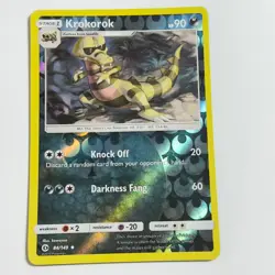 Krokorok 84/149 Uncommon Reverse Holo Card SM Base Set Pokemon TCG NM - Image 1