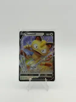 Meowth V SWSH004 SWSH: Sword & Shield Promo Cards Promo NM - Image 1