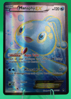 Manaphy EX (Full Art) 116/122 XY - BREAKpoint - Pokemon Card - NM - Image 1