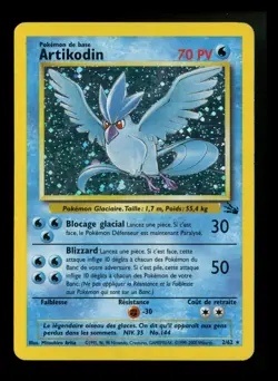 ITALIAN Articuno 2/62 Fossil 2000 Holo Rare WOTC Pokemon Card TCG Artikodin - Image 1