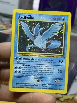 ITALIAN Articuno 2/62 Fossil 2000 Holo Rare WOTC Pokemon Card TCG Artikodin - Image 3