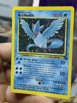 ITALIAN Articuno 2/62 Fossil 2000 Holo Rare WOTC Pokemon Card TCG Artikodin - Image 4