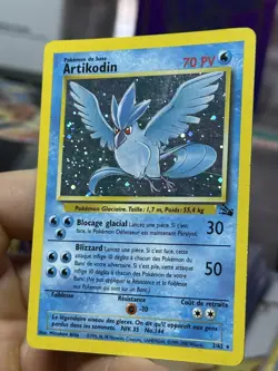 ITALIAN Articuno 2/62 Fossil 2000 Holo Rare WOTC Pokemon Card TCG Artikodin - Image 5