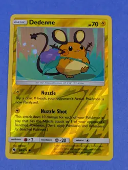 Dedenne - 84/214 - Common Reverse Holo Lost Thunder - Pokemon Card - NM - Image 1