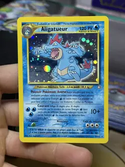ITALIAN Feraligatr 5/111 Neo Genesis 2001 Holo Rare WOTC Pokemon Card Aligatueur - Image 4