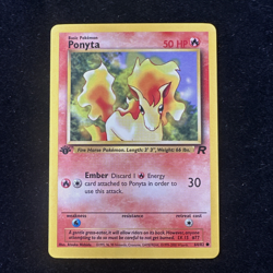 Pokemon TCG: Ponyta 64/82 Team Rocket 1st Edition WOTC - NM - Image 1