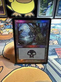 Magic: The Gathering 7th Edition Foil Swamp Card #349 LP see pictures - Image 1