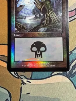 Magic: The Gathering 7th Edition Foil Swamp Card #349 LP see pictures - Image 2