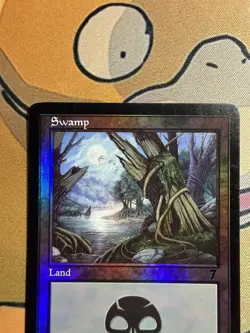 Magic: The Gathering 7th Edition Foil Swamp Card #349 LP see pictures - Image 5