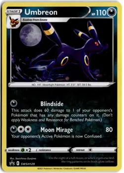 SWSH: Sword & Shield Promo Cards #SWSH129 Umbreon Holo - Image 1