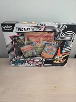 POKEMON SCARLET VIOLET BLACK BOLT & WHITE FLARE VICTINI ILLUSTRATION COLLECTION - Image 1