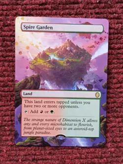 Spire Garden MTG Teenage Mutant Ninja Turtles Eternal Hand Painted Altered Art v - Image 1