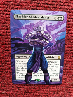 Shredder Shadow Master MTG Teenage Mutant Ninja Turtles Hand Painted Altered Art - Image 1