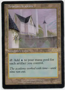 Tolarian Academy #330 - MP- Reserved List - Urza's Saga Magic the Gathering MTG - Image 1
