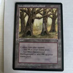Havenwood Battleground (LP) Fallen Empires FEM Magic MTG - Image 1