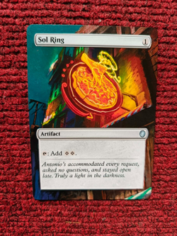 Sol Ring MTG Teenage Mutant Ninja Turtles Eternal Hand Painted Full Altered Art - Image 1