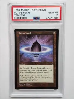 Lotus Petal | PSA 10 Gem Mint | Tempest 1997 | MTG Vintage - Image 1
