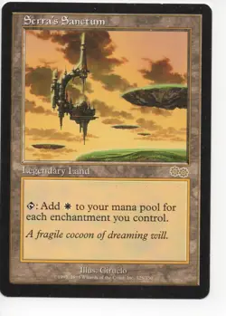 MTG - 1 x Serra's Sanctum - Urza's Saga - Image 1