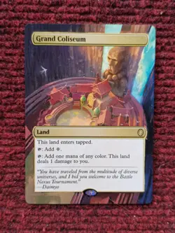 Grand Coliseum MTG Teenage Mutant Ninja Turtles Eternal Hand Painted Altered Art - Image 1