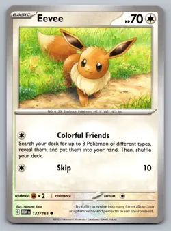 Pokemon TCG Sv: Scarlet & Violet 151 Eevee 133/165 - Image 1