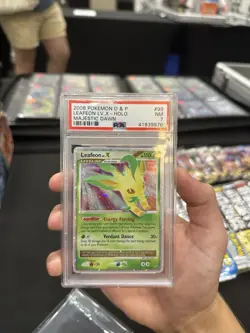 2008 POKEMON DIAMOND & PEARL MAJESTIC DAWN #99 LEAFEON LV.X-HOLO PSA 7 - Image 4