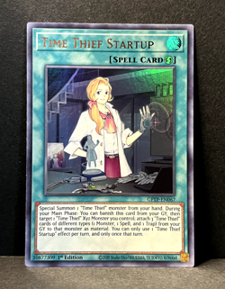 Yugioh Time Thief Startup Ultra Rare 1st Edition GFTP-EN067 TCG - NM - Image 1