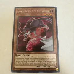 Yugioh - Advanced Crystal Beast Ruby Carbuncle - BLCR-EN010 - SCR - 1st Ed - NM - Image 1