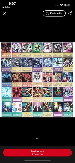 Yu-Gi-Oh Anime Cards Blue Eyes Dark Magician Exodia Obelisk Slifer Ra Yugioh - Image 3