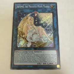 YuGiOh! Artemis, the Magistus Moon Maiden BLCR-EN095 Secret Rare 1st Edition NM - Image 1