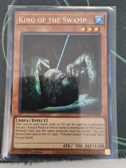 Yugioh King of the Swamp JUSH-EN046 Collector's Rare 1st Edition NM - Image 1