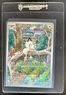 2025 Pokemon Phantasmal Flames Meowth Illustration Rare #106/094 - Image 1