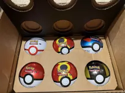 6 x Pokemon TCG Pokeball Tins - 18 Booster Packs Factory Sealed Costco BRAND NEW - Image 2