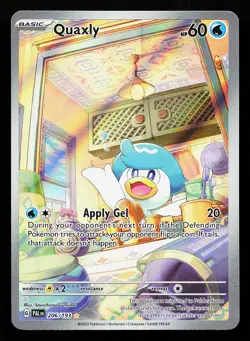 Quaxly 206/193 Illustration Rare Paldea Evolved Pokemon Card - Image 1