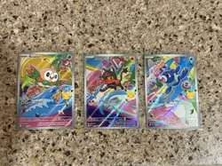 Pokemon First Partner Collection Alolan Starters - Litten, Rowlet, Popplio - Image 1