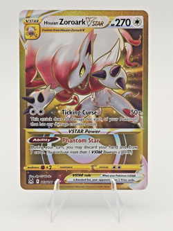 Hisuian Zoroark VSTAR (Secret Rare and Secret Rainbow) Pokemon English NM - Image 2