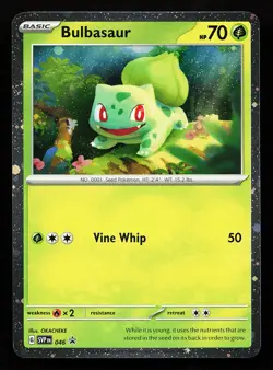 Bulbasaur 046 Cosmos Holo Scarlet & Violet Promo Pokemon Card - Image 1