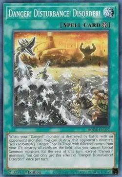 Yugioh! Danger! Disturbance! Disorder! - BODE-EN097 - Common - 1st Edition Near - Image 1