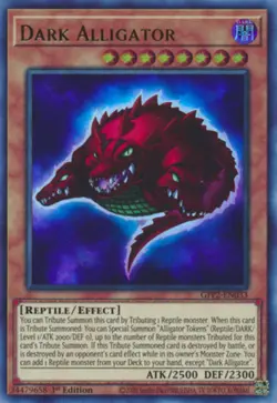 Yugioh! Dark Alligator - GFP2-EN033 - Ultra Rare - 1st Edition Near Mint, Englis - Image 1