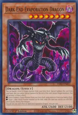 Yugioh! Dark End Evaporation Dragon - INFO-EN011 - Common - 1st Edition Near Min - Image 1