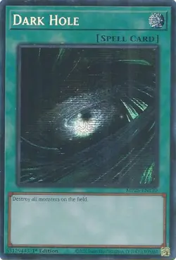 Yugioh! Dark Hole - MP25-EN130 - Prismatic Secret Rare - 1st Edition Near Mint, - Image 1