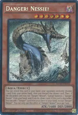 Yugioh! Danger! Nessie! - MP25-EN141 - Prismatic Secret Rare - 1st Edition Near - Image 1