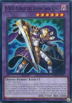 Yugioh! D/D/D Alfred the Divine Sage King - BPRO-EN033 - Common - 1st Edition Ne - Image 1