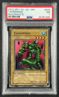 TAKRIMINOS PSA 7 2002 YU-GI-OH! MCDONALD'S PROMOS #MP1-006 1495 - Image 1